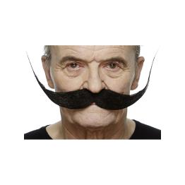 Bigote repeinado negro para hombre