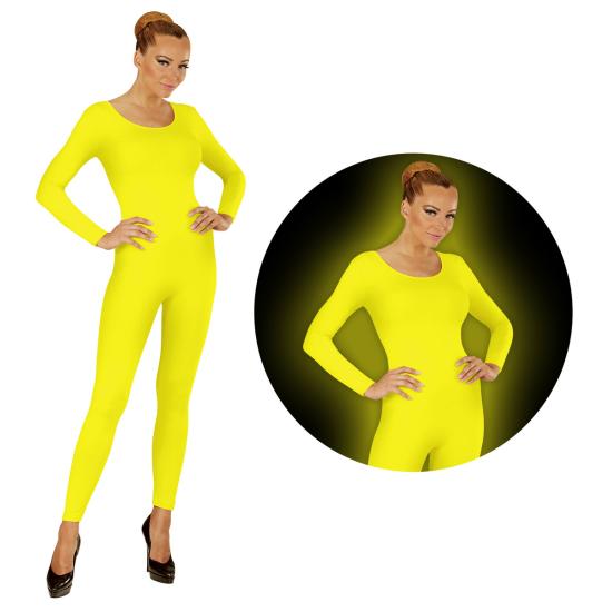 Body amarelo fluorescente para mulher Body amarelo fluorescente para mulher