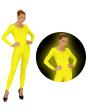 Body amarelo fluorescente para mulher
