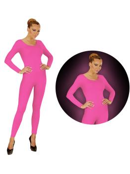 Body rosa fluorescente para mulher