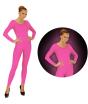 Body rosa fluorescente para mulher
