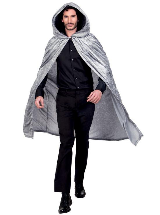 Capa con Capucha Gris para adulto
