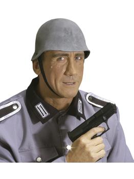 Casco de soldado gris para hombre