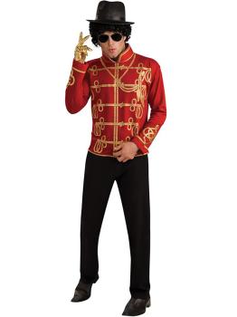 Chaqueta de Michael Jackson Militar roja para adulto