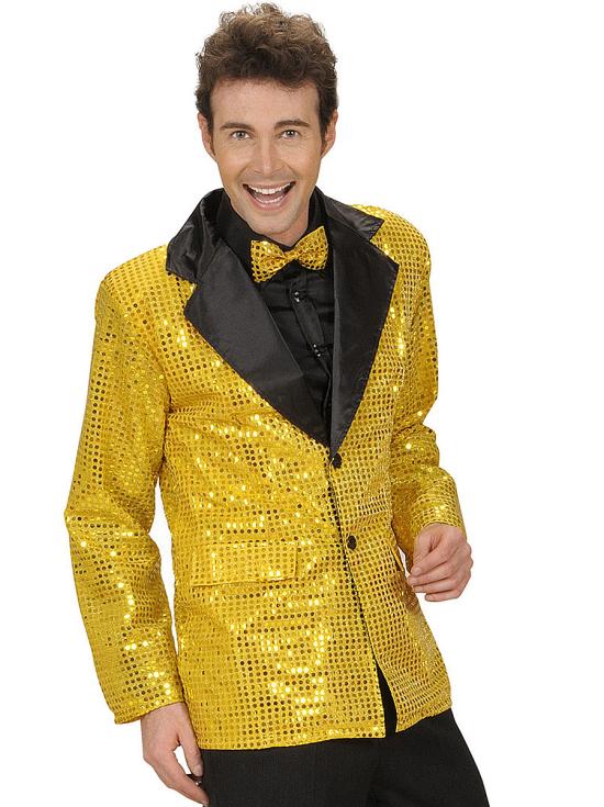 Chaqueta de Lentejuelas Dorada para hombre