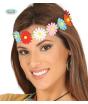 Cinta para el pelo de flores multicolor hippies