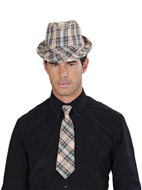 Corbata de cuadros para adulto