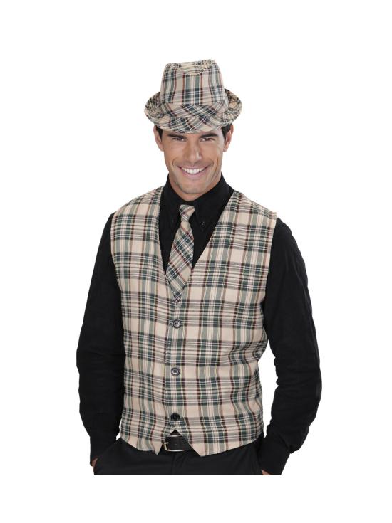 Corbata de cuadros para adulto