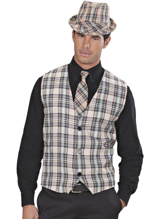 Corbata de cuadros para adulto
