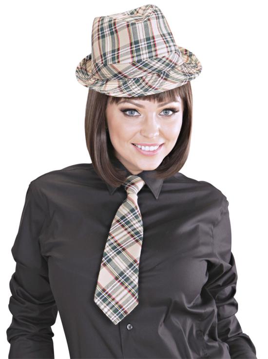 Corbata de cuadros para adulto