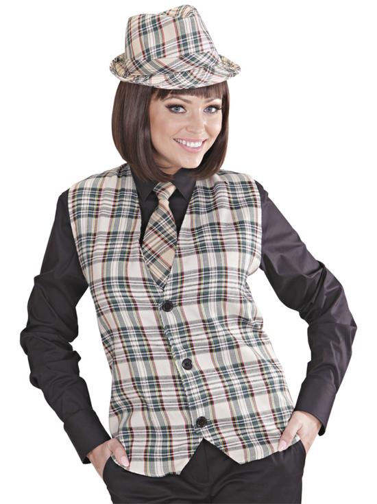 Corbata de cuadros para adulto