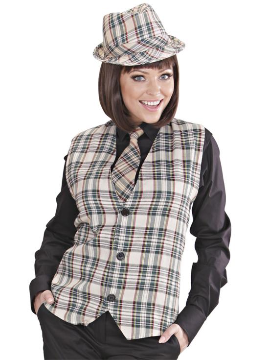 Corbata de cuadros para adulto