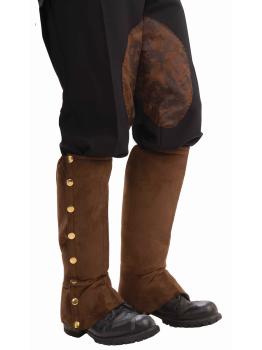 Cubrebotas de Steampunk marrón para hombre