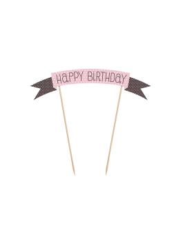 Decoración para tarta "Happy Birthday" - Sweets