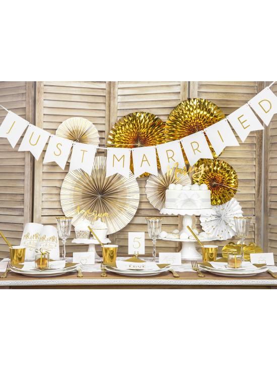 Decoración para tarta "Mariage" -  White & Gold Wedding