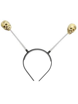 Diadema con antenas de calavera