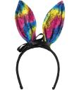Diadema de conejita tricolor para adulto