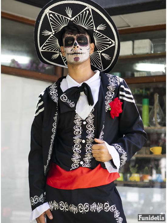 Disfraz Día de los Muertos señor Bones hombre