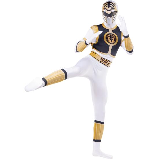 Disfraz Power Ranger Blanco Segunda piel