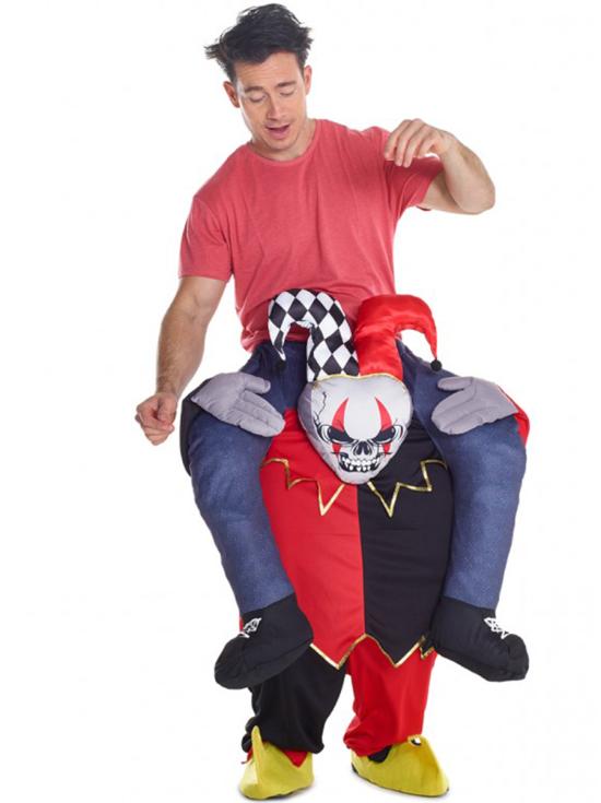 Disfraz a hombros de payaso Arlequín