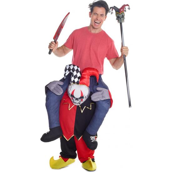 Disfraz a hombros de payaso Arlequín