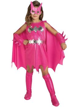 Disfraz de Batgirl rosa niña