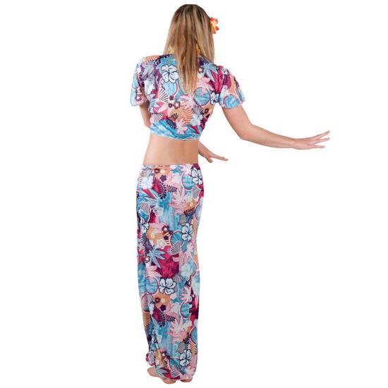 Disfraz de belleza hawaiana para mujer