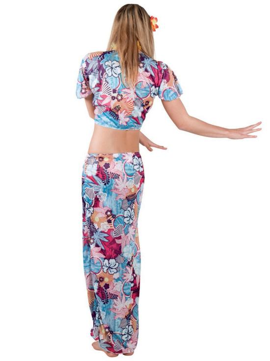 Disfraz de belleza hawaiana para mujer