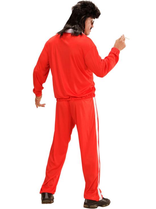 Disfraz de deportista rojo para hombre
