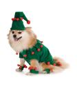 Disfraz de elfo navideño para perro