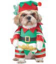 Disfraz de elfo navideño travieso para perro