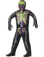 Disfraz Esqueleto Multicolorido fluor infantil