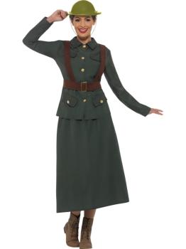 Disfraz Soldada Segunda Guerra Mundial adulta