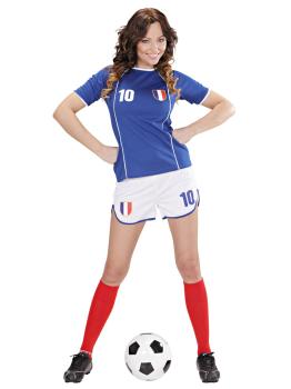 Disfraz de Jugadora de fútbol Francés para mujer