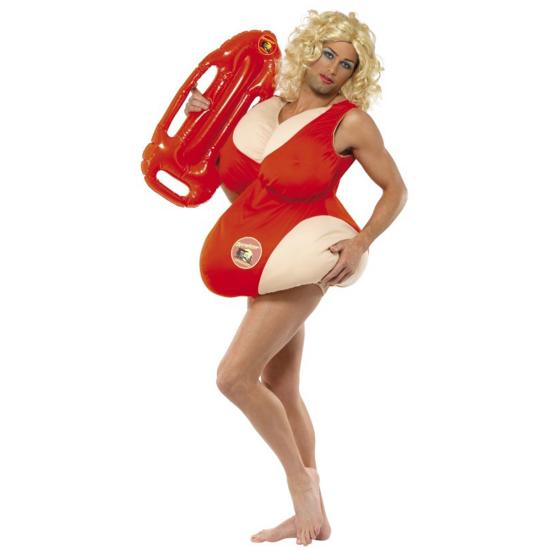 Disfraz de mujer socorrista para hombre - Los Vigilantes de la Playa Disfraz de mujer socorrista para hombre - Los Vigilantes de la Playa