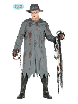 Disfraz de pescador zombie para hombre