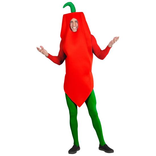 Disfraz de Pimiento Rojo para adulto unisex