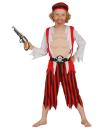 Disfraz de pirata rojo para niño ^