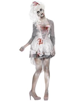 Disfraz de época zombie para mujer