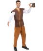 Traje medieval de taberneiro para homens