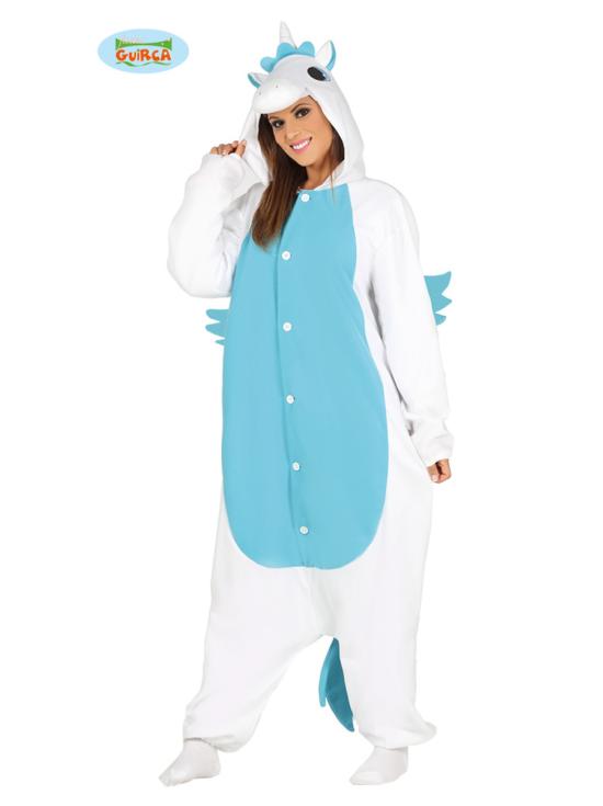 Disfraz de unicornio azul para mujer