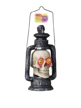Farol de calavera con ojos de color cambiante