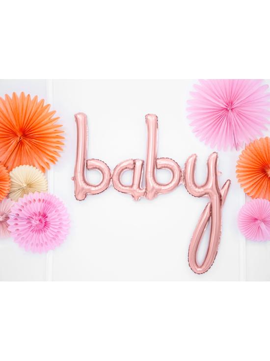 Globo Baby rosa oro (75 cm) - Baby Shower Party