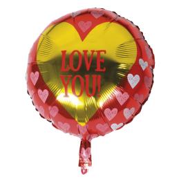 Globo Foil con corazones – Love You