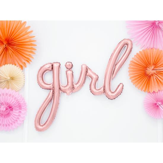 Globo Girl dorado (77 cm) - Baby Shower Party