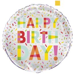 Globo de foil  Happy Birthday- Donut Party