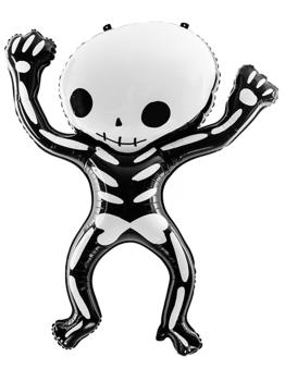 Globo de foil Esqueleto Halloween (84x10 cm)