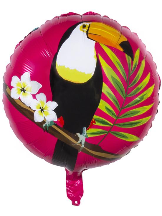 Globo de foil con tucán dos colores (45 cm) - Toucan Party