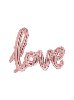 Globo foil " LOVE" oro rosa