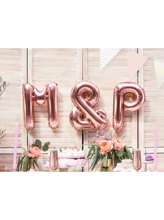 Globo foil & oro rosa